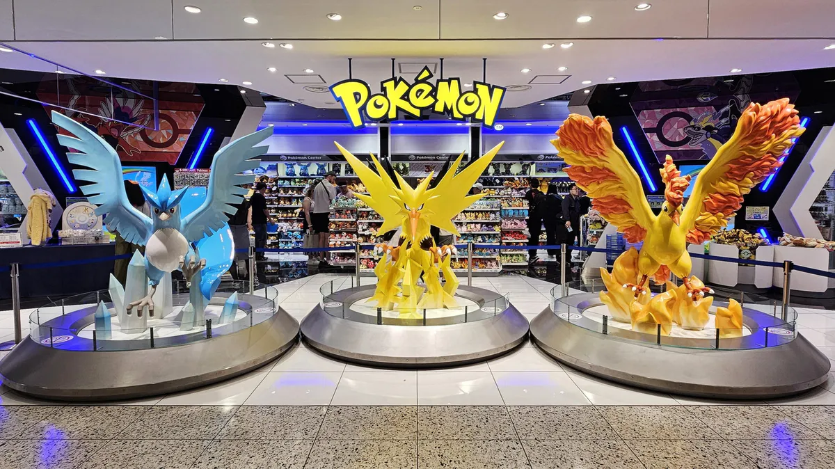 Illustration of retail shelves displaying toys and collectibles