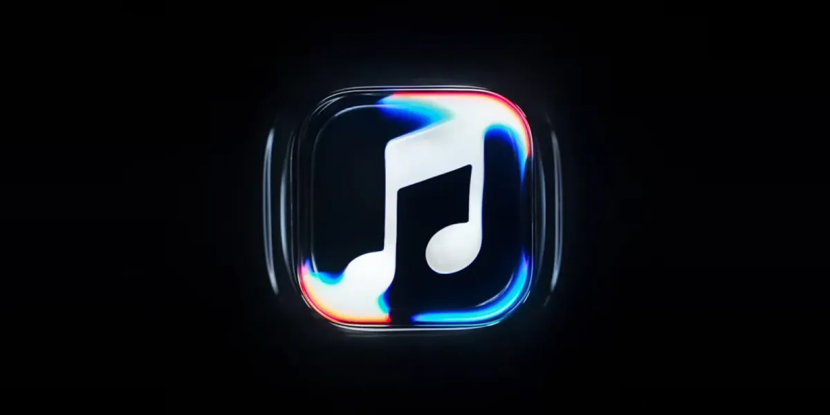 Sound waves illustrated beside a musical note
