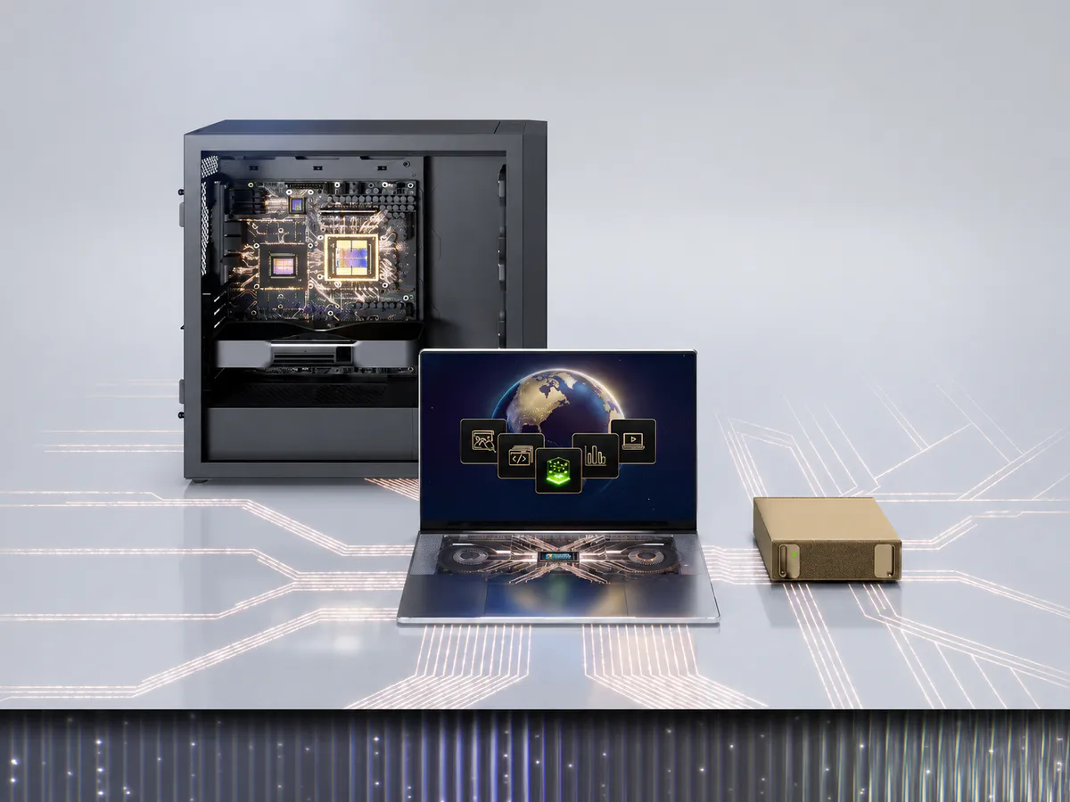 Illustration of interconnected compact computers
