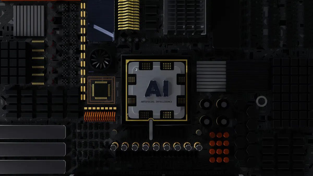 Silicon wafer inside semiconductor manufacturing equipment