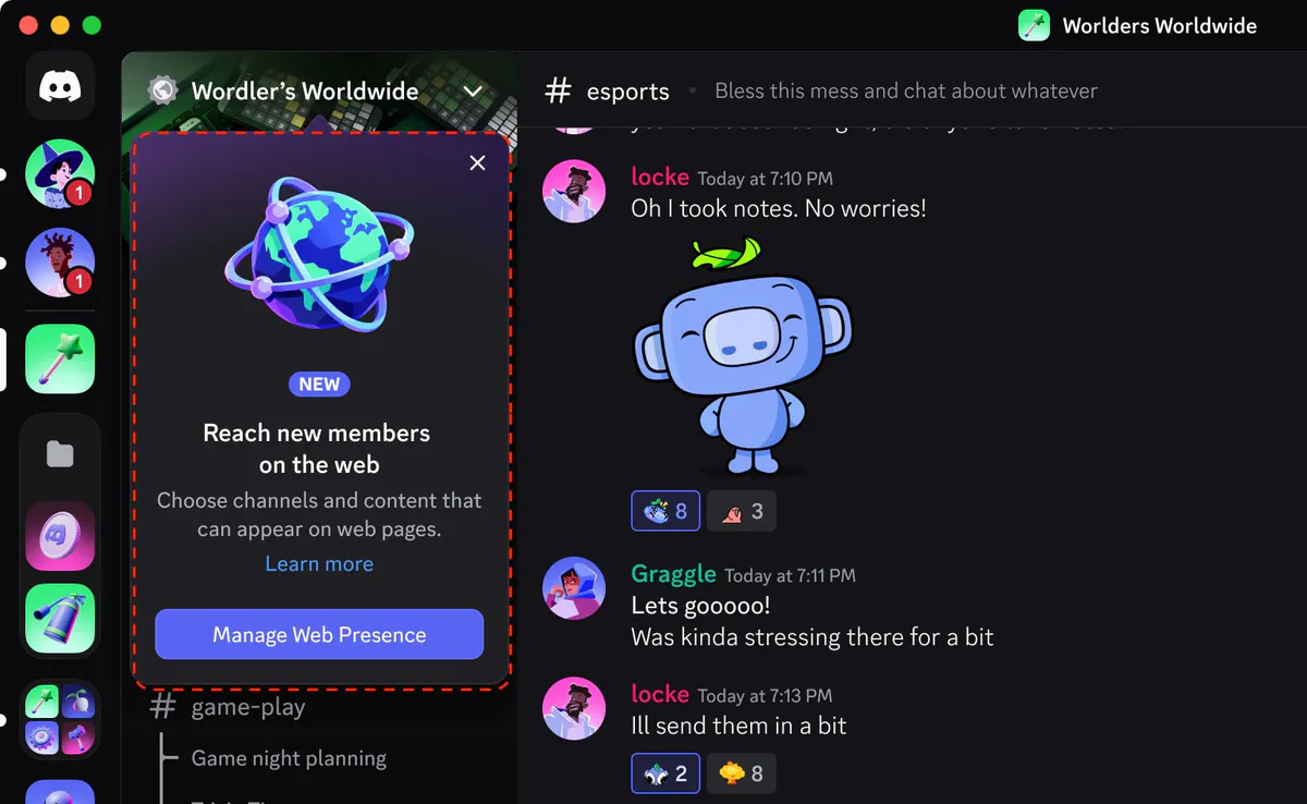 Illustration of chat messages beside a web search bar