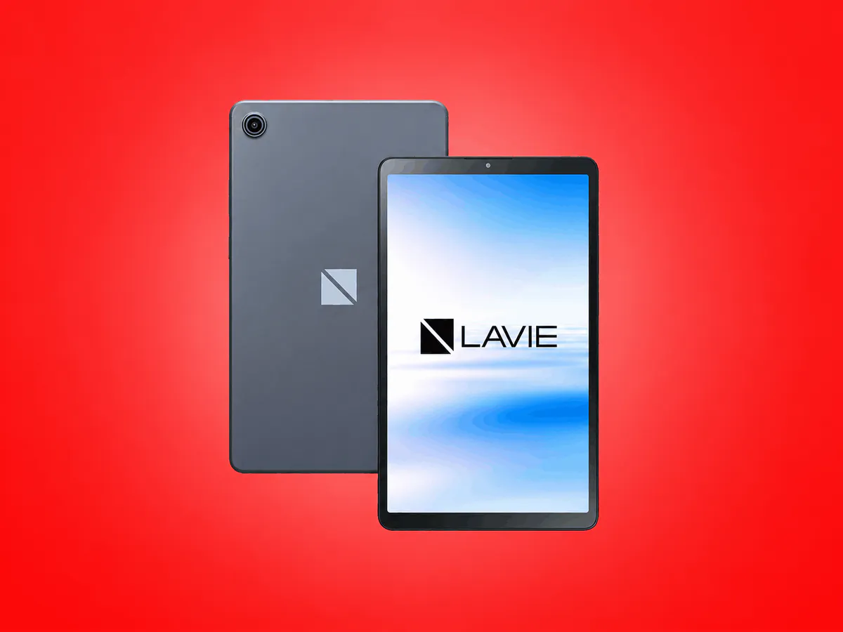 Illustration of a compact tablet beside a microSD card