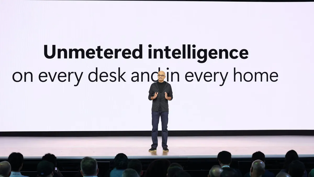 Laptop displaying a generic AI assistant interface