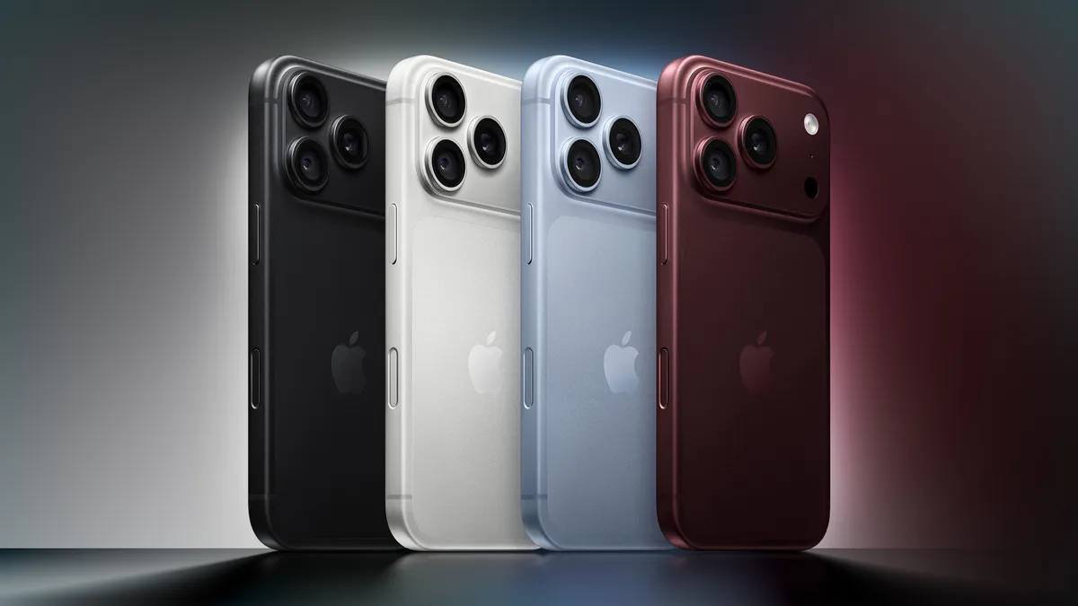 Two smartphones displayed side by side on a neutral background