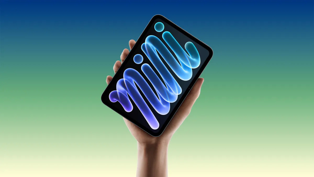 Illustration of a tablet beside a battery capacity indicator